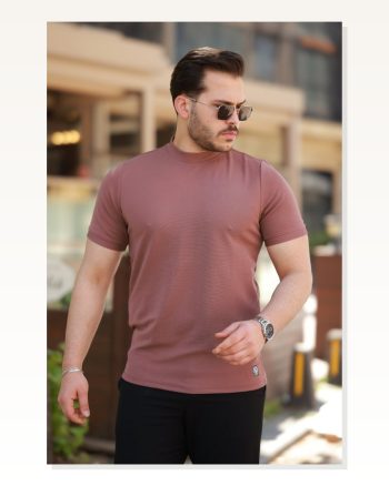 Erkek Yarım Balıkçı Yaka Kısa Kollu T-shirt