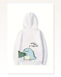 Sevgililer Günü Baskılı Oversize Kapüşonlu Sweatshirt Hoodie – Beyaz Marketplace