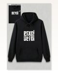 Sevgililer Günü Beyci Hediye Baskılı Oversize Kapüşonlu Sweatshirt – Siyah Marketplace
