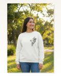 Sevgililer Günü Özel Bisiklet Yaka Baskılı Oversize Sweatshirt – Beyaz Marketplace