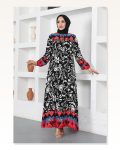 A Pile Model Tesettür Elbise SİYAH Marketplace