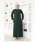A Pile Viskon Elbise ZÜMRÜT YEŞİLİ Marketplace
