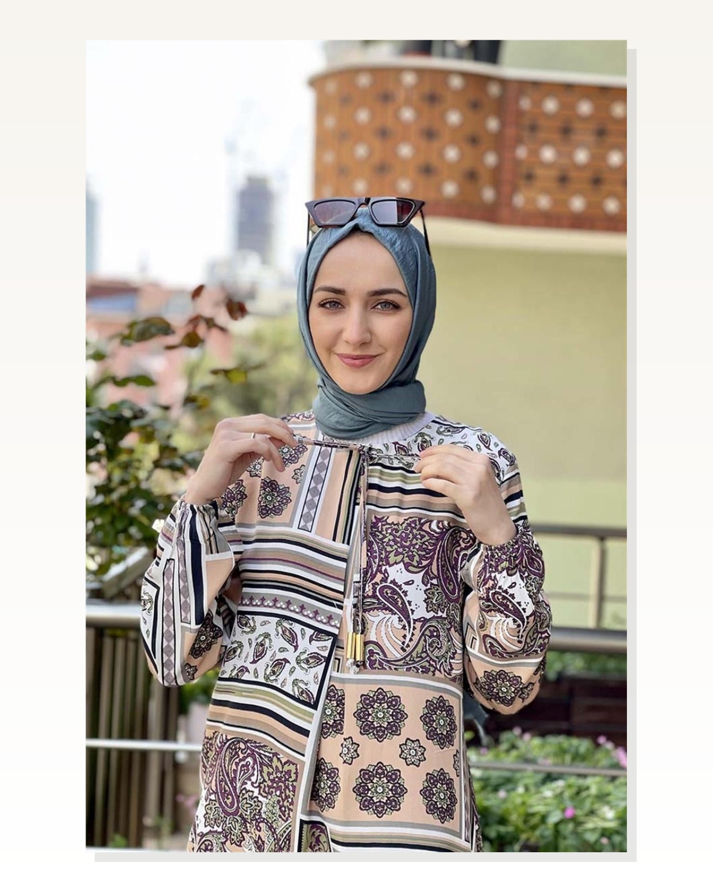 A Pileli Desenli Elbise VİZON Marketplace blank