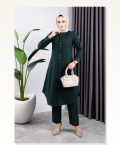 Düğmeli İkili Takım ZÜMRÜT YEŞİLİ Marketplace