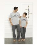 Fashionable Çizgi Father Son Gray Family Pajama Set Sold Separately 50102 Marketplace