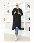 Kapüşonlu Spor Tunik SİYAH Marketplace