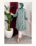 Kırçıl Desenli Viskon Tunik ZÜMRÜT YEŞİLİ Marketplace