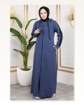 Kuş Gözü Şerit Detay Spor Ferace İNDİGO Marketplace