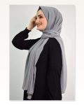 Medina Silk Shawl MC1115 Gray Marketplace