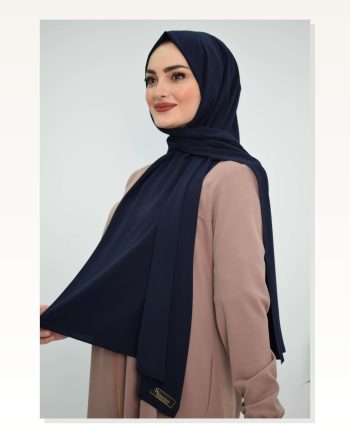Medina Silk Shawl MC1115 Navy Blue