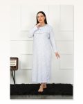 Moda Çizgi Big Uzun Kol Petrol Anne Gecelik 1359 Marketplace