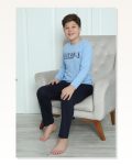 Moda Çizgi Boy Combed Cotton Pajama Set 20412 Marketplace