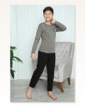 Moda Çizgi Boy Combed Cotton Pajama Set 20418 Marketplace