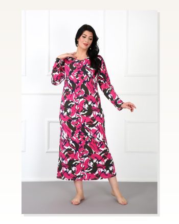 Moda Çizgi Büyük Beden Anne Gecelik 1334