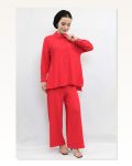 Moda Çizgi Chain Accessory Double Suit Red Marketplace