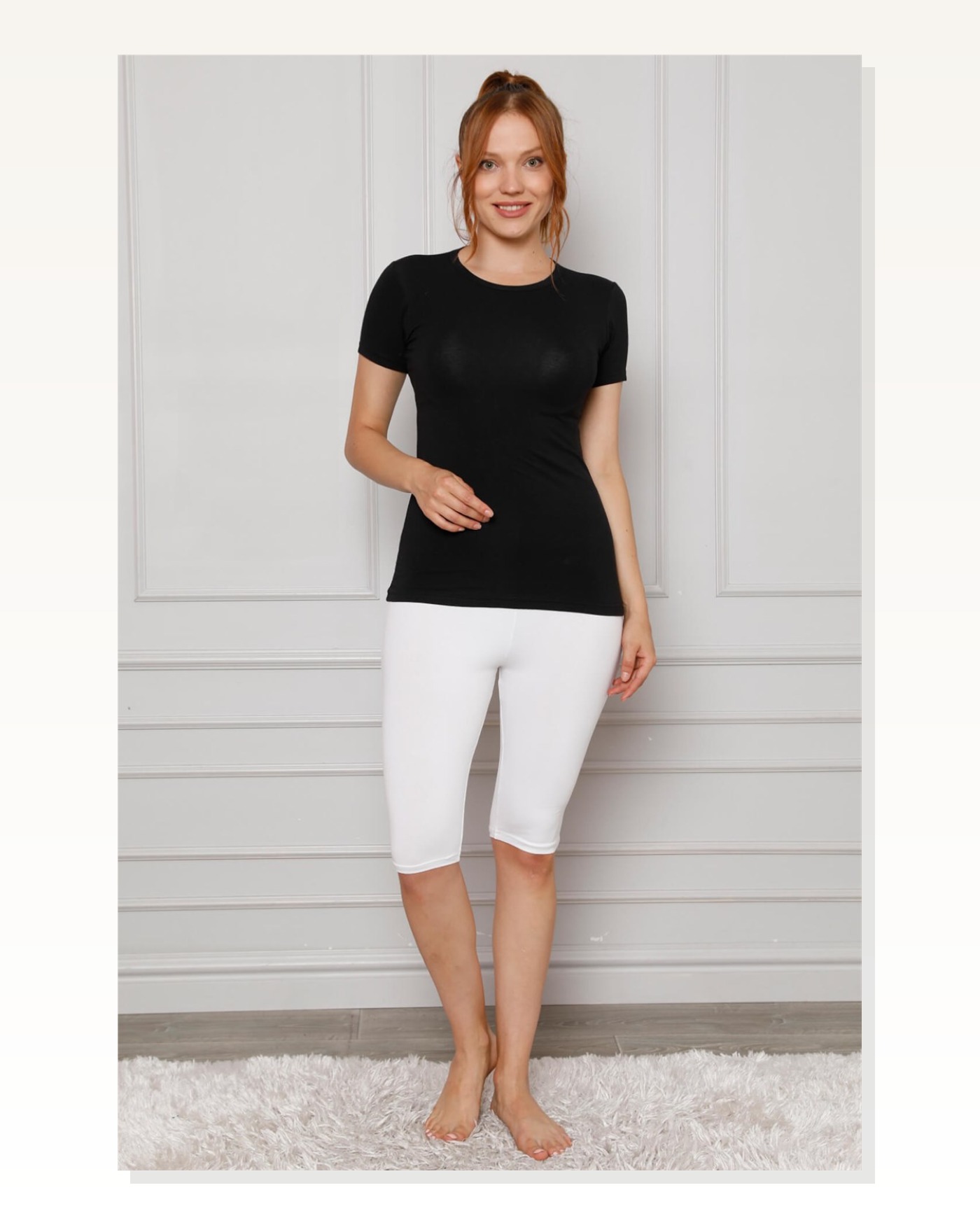 Moda Çizgi Combed Cotton Lycra Above Knee Tights 5872P Marketplace blank