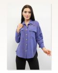 Moda Çizgi Cotton Çizgin Shirt Purple Marketplace