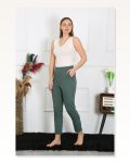 Moda Çizgi Cotton Khaki Single Bottom Pajamas 27523 Marketplace