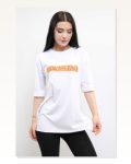 Moda Çizgi Crew Neck Oversize Tshirt White Marketplace