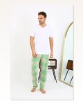 Moda Çizgi Erkek Ekoseli Desen Penye Tek Alt Pijama 27540 Yeşil Marketplace