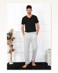 Moda Çizgi Erkek Pamuk Gri Tek Alt Pijama 27495 Marketplace
