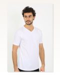 Moda Çizgi Erkek V Yaka Beyaz Penye Atlet 6560 Marketplace