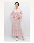 Moda Çizgi Floral Dress Powder Marketplace
