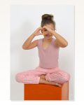Moda Çizgi Girl’s Zero Sleeve Dusty Rose Combed Cotton Pajama Set 20433 Marketplace