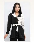 Moda Çizgi Jacket Model Blouse Black Marketplace