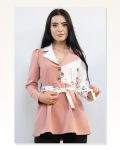 Moda Çizgi Jacket Model Blouse Powder Marketplace