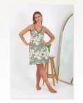 Moda Çizgi Kadın Büyük Beden İp Askılı Gecelik 98515 Marketplace