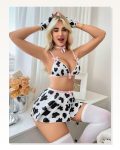 Moda Çizgi Kadın Fantezi Dalmaçyalı Kostüm Takım Beyaz K1752 Marketplace
