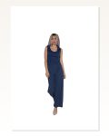 Moda Çizgi Kadın Kalın Askılı Body Bol Paça Pantolon 2`li Takım Lacivert 4217 Marketplace