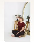 Moda Çizgi Kadın Kısa Kol Pamuk Penye Pijama Takım Bordo 4214 Marketplace