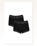 Moda Çizgi Kadın Pamuklu 2li Boxer Siyah 40265 Marketplace