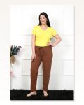 Moda Çizgi Kadın Pamuklu Büyük Beden Alt Pijama 27476 Marketplace