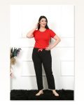 Moda Çizgi Kadın Pamuklu Büyük Beden Alt Pijama 27478 Marketplace