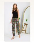 Moda Çizgi Kadın Penye Smile Desenli Tek Alt Pijama 27537 Marketplace