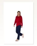 Moda Çizgi Kadın Uzun Kol Penye Pijama Takımı Bordo 41110 Marketplace