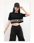 Moda Çizgi Knitwear Crop Black Marketplace
