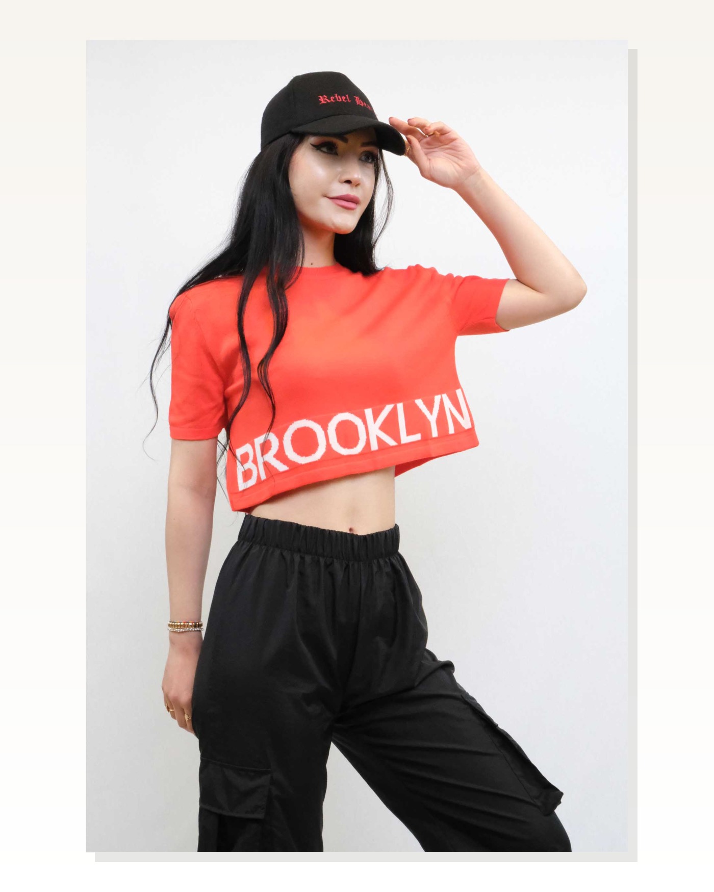 Moda Çizgi Knitwear Crop Orange Marketplace blank