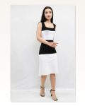 Moda Çizgi Knitwear Dress Black Marketplace