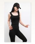 Moda Çizgi Knitwear Undershirt Black