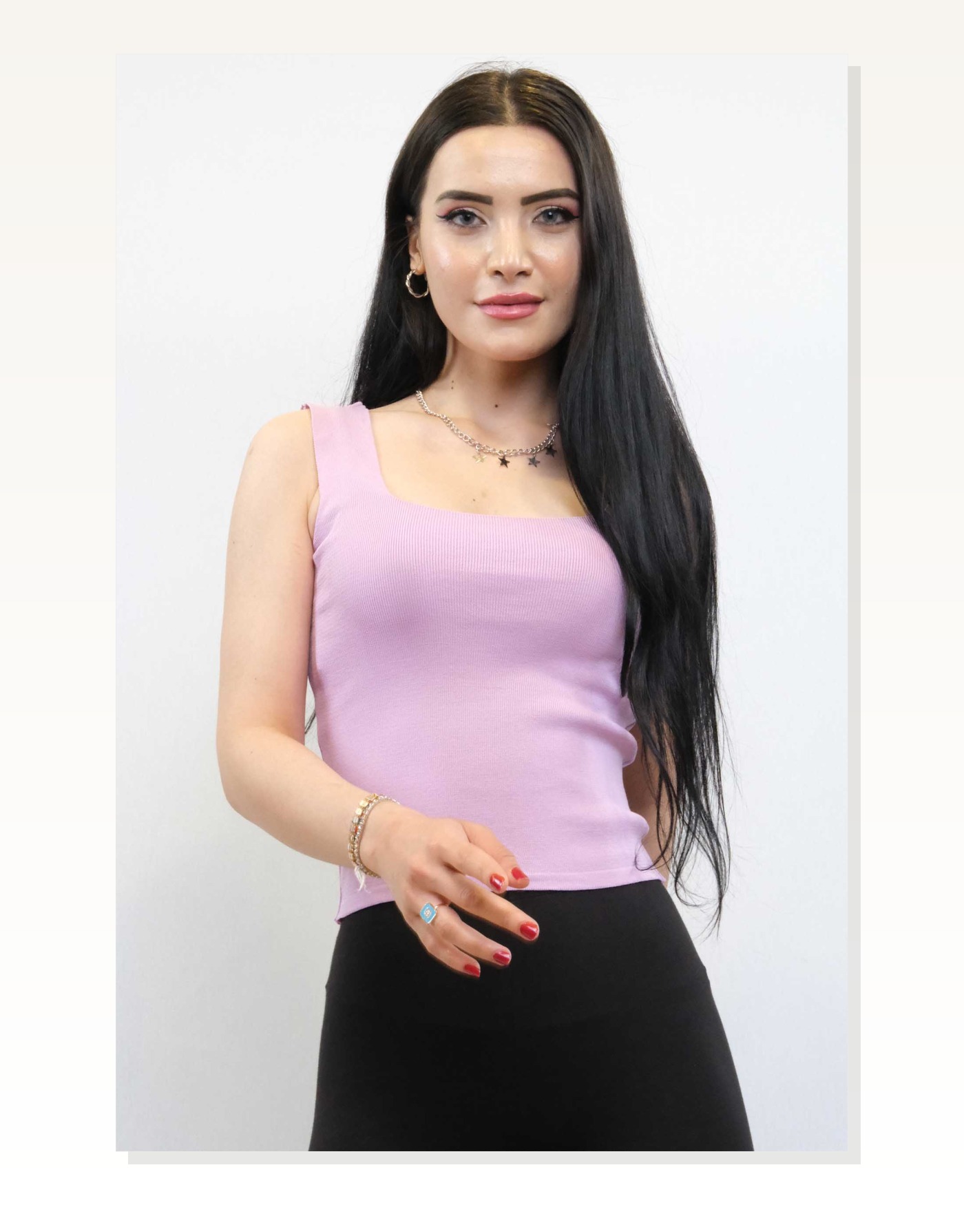 Moda Çizgi Knitwear Undershirt Lilac Marketplace blank