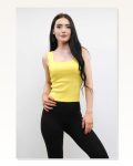 Moda Çizgi Knitwear Undershirt Yellow Marketplace