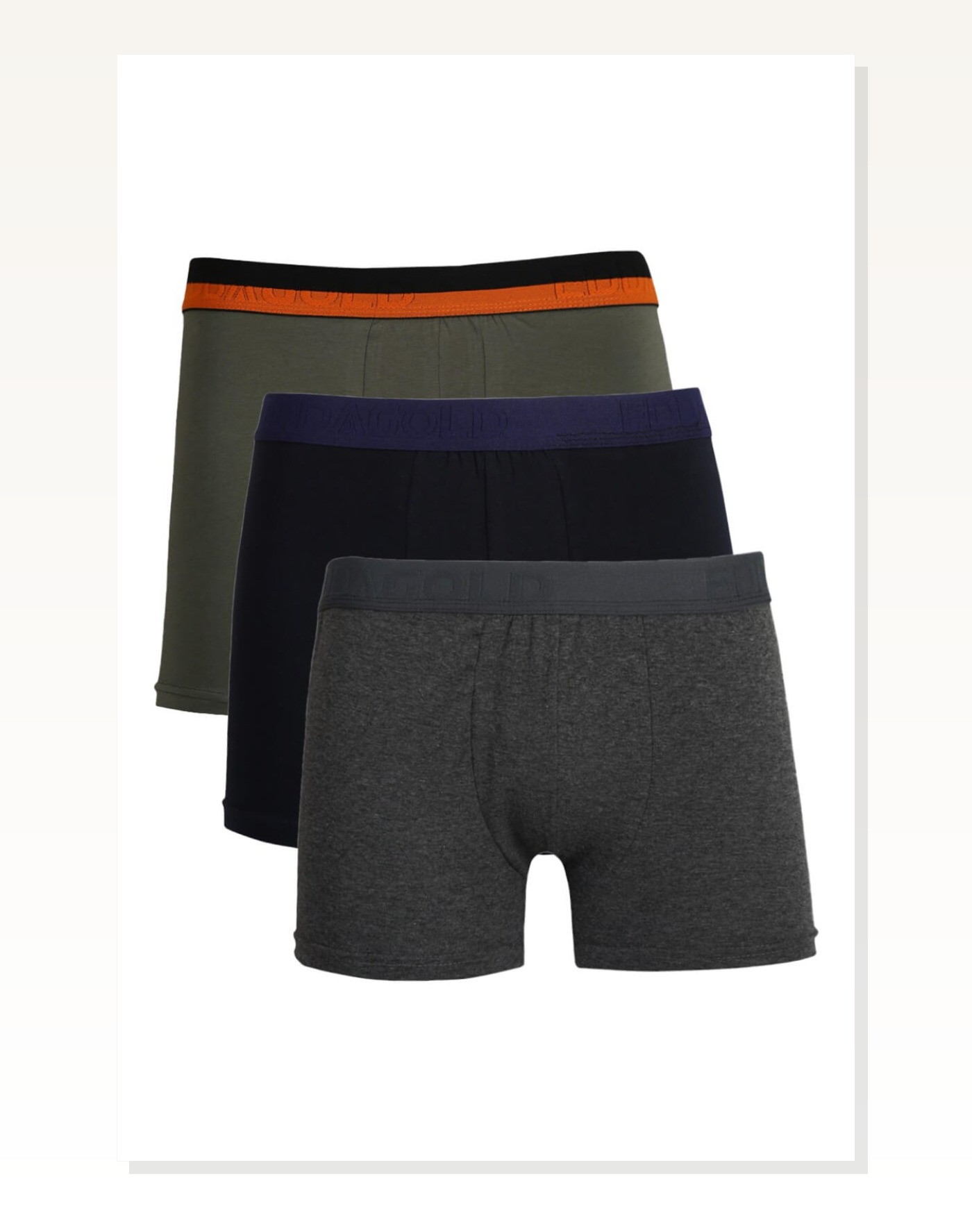 Moda Çizgi Men's Combed Cotton 3-Piece Boxer 40104 Marketplace blank