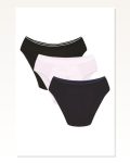Moda Çizgi Men’s Cotton 3-Piece Black White Navy Lycra Slip 40122 Marketplace