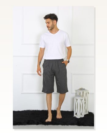 Moda Çizgi Men's Cotton Anthracite Capri 27480