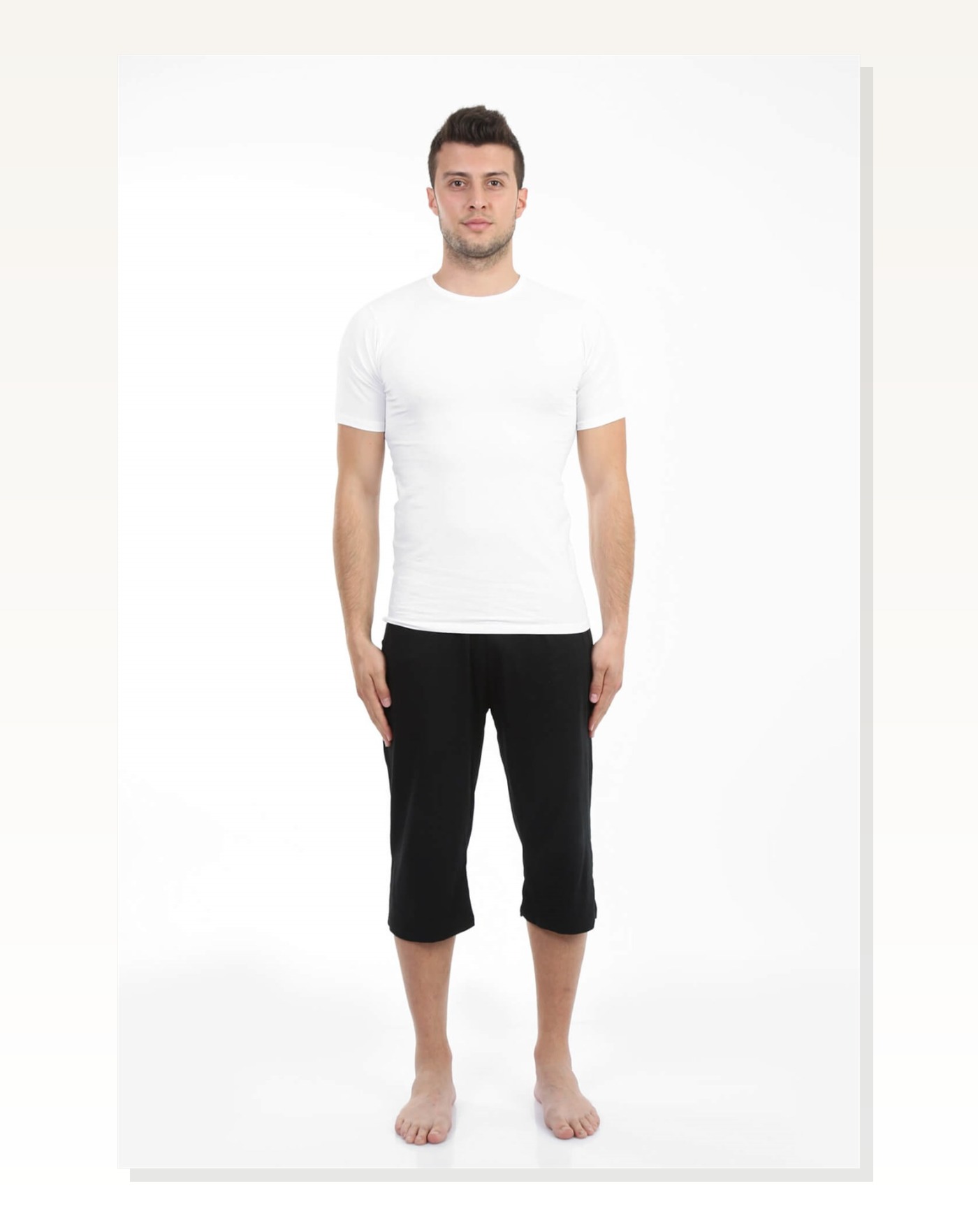 Moda Çizgi Men's Cotton Capri 27191 Marketplace blank