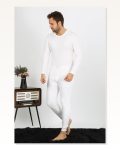Moda Çizgi Men's Cotton Ecru Underwear Set 19103